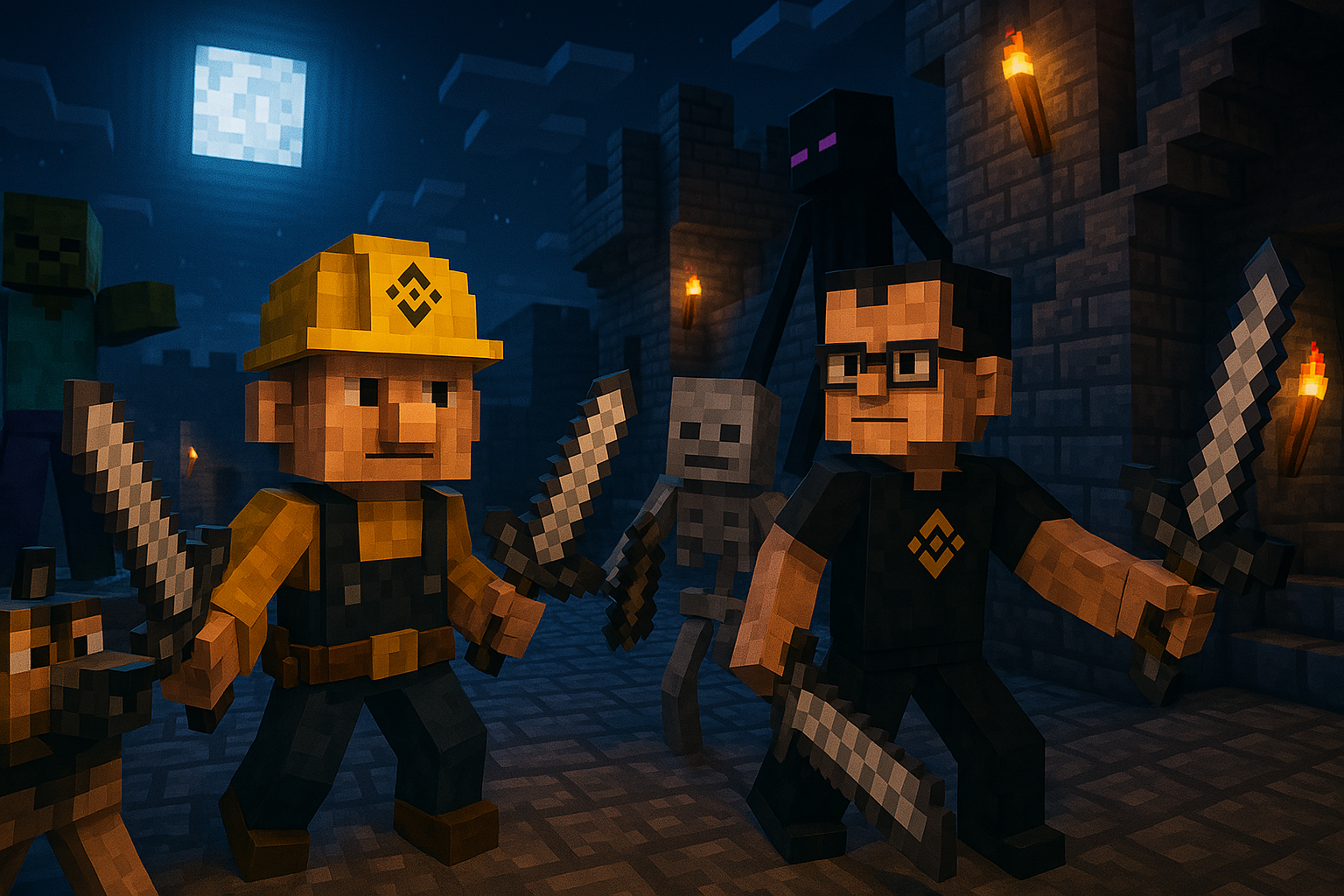 BNB Minecraft Characters